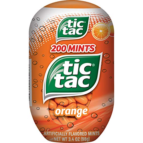 Tic Tac Fresh Breath Mints, Orange, Bulk Hard Candy Mints, 1 Oz