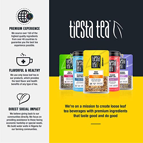 Tiesta Tea Maui Mango, Mango Pineapple Fruit Tea, 30 Servings, 2