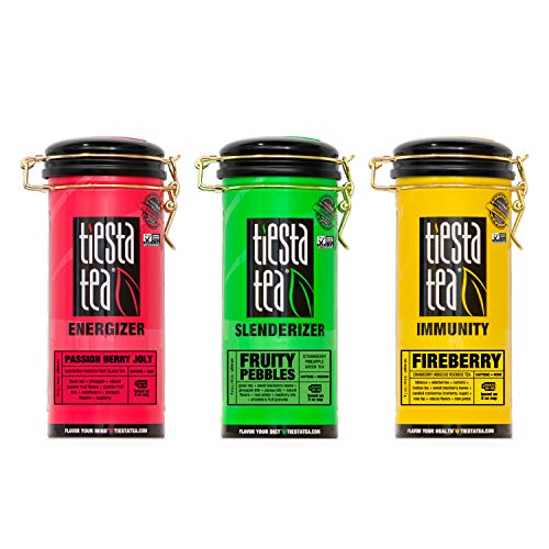Tiesta Tea Loose Leaf Tea Set, Fruity Pebbles, Passion Berry Jol