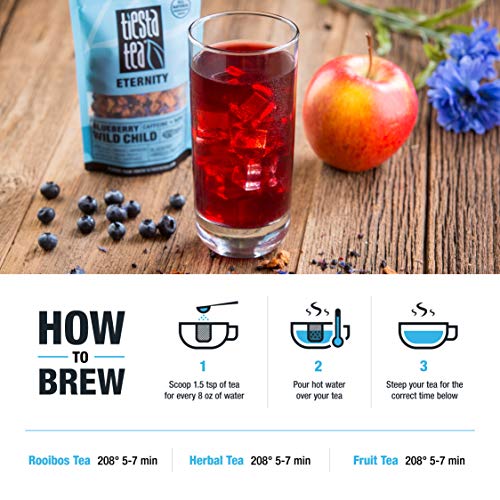 Tiesta Tea Blueberry Wild Child Blueberry Hibiscus Fruit Tea, 20