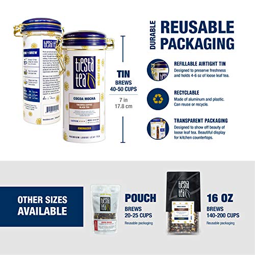 Tiesta Tea | Cocoa Mocha, Loose Leaf Tiramisu Coffee Black Tea |