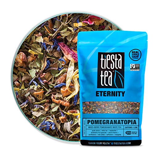 Tiesta Tea Pomegranatopia, Mixed-Berry Pomegranate White Tea, 20