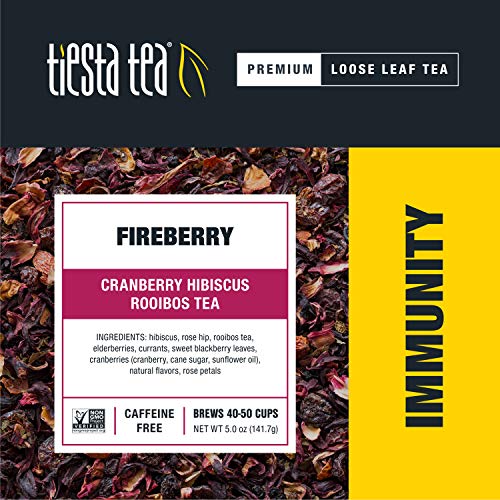 Tiesta Tea - Fireberry, Loose Leaf Cranberry Hibiscus Rooibos Te