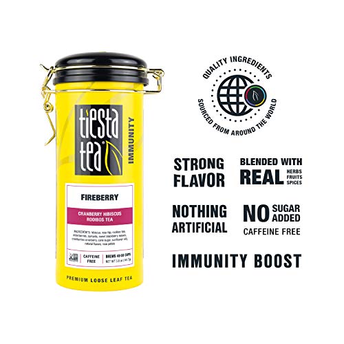 Tiesta Tea - Fireberry, Loose Leaf Cranberry Hibiscus Rooibos Te