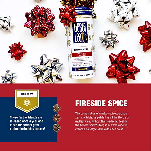 Tiesta Tea - Fireside Spice, Loose Leaf Mulled Wine Herbal Tea,