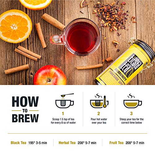 Tiesta Tea - Fireside Spice, Loose Leaf Mulled Wine Herbal Tea,