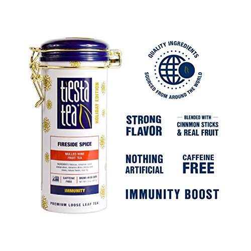 Tiesta Tea - Fireside Spice, Loose Leaf Mulled Wine Herbal Tea,
