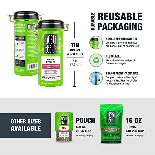 Tiesta Tea - Fruity Pebbles, Loose Leaf Strawberry Pineapple Gre