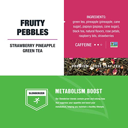 Tiesta Tea, Fruity Pebbles, Strawberry Pineapple Green Tea, 1.6