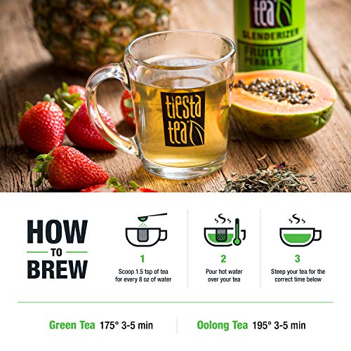 Tiesta Tea, Fruity Pebbles, Strawberry Pineapple Green Tea, 1.6
