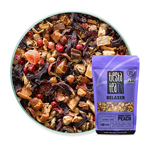 Tiesta Tea | Ginger Sweet Peach, Loose Leaf Spicy Peach Herbal T
