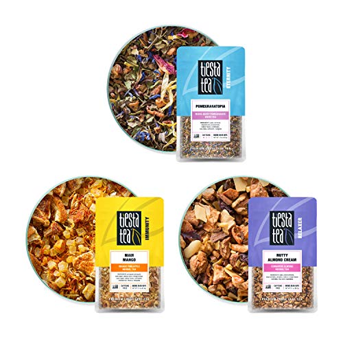 Tiesta Tea - Herbal Loose Leaf Tea Pouch Set, Medium To No Caffe