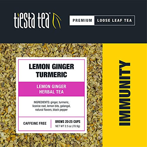 Tiesta Tea - Lemon Ginger Turmeric, Loose Leaf Lemon Ginger Herb...