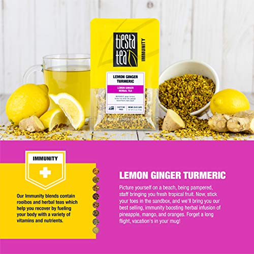 Tiesta Tea - Lemon Ginger Turmeric, Loose Leaf Lemon Ginger Herb...