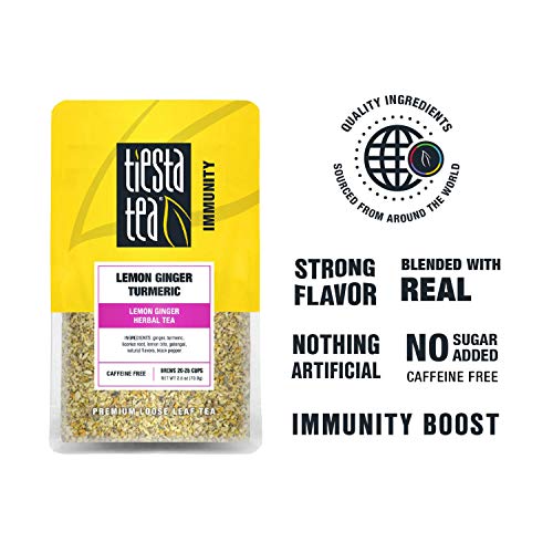 Tiesta Tea - Lemon Ginger Turmeric, Loose Leaf Lemon Ginger Herb...