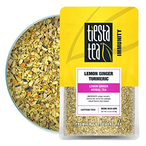 Tiesta Tea - Lemon Ginger Turmeric, Loose Leaf Lemon Ginger Herb...