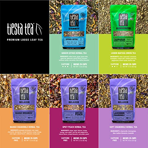 Tiesta Tea | Loose Leaf Herbal Tea Variety Pack | Chamomile, Gin