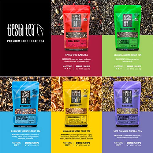 Tiesta Tea - Loose Leaf Tea Favorites Variety Pack, High To No C