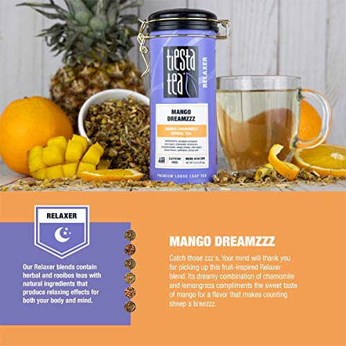 Tiesta Tea | Mango Dreamzzz, Loose Leaf Mango Chamomile Herbal T