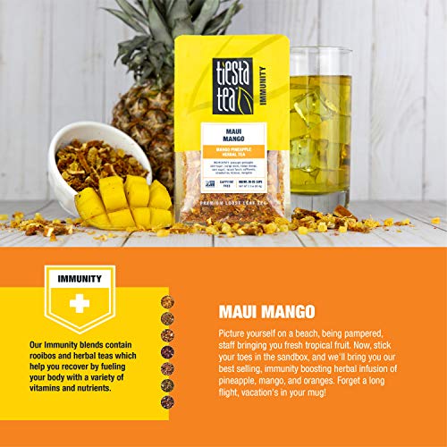 Tiesta Tea - Maui Mango, Loose Leaf Mango Pineapple Herbal Tea,