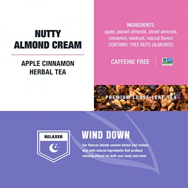 Tiesta Tea | Nutty Almond Cream, Loose Leaf Apple Cinnamon Herba