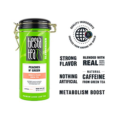 Tiesta Tea - Peaches N´ Green, Loose Leaf Smooth Peach Green Tea