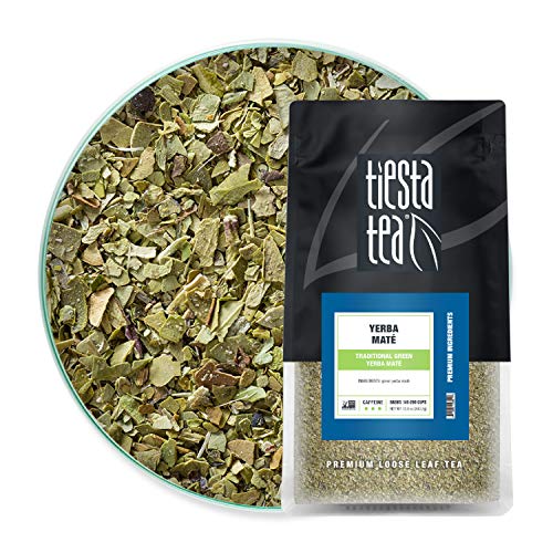 Tiesta Tea Yerba Mate 12Oz Bulk Bag - Traditional Loose Leaf Gre