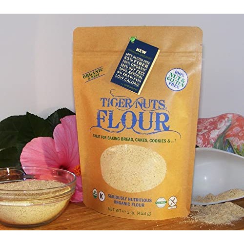 Premium Organic Tiger Nuts Flour -Gluten Free, Nut Free1 Lb