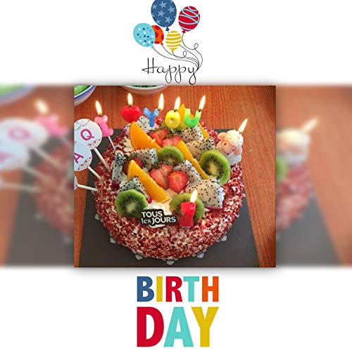 Tihood Creative Lamb Cartoon Birthday Candle, Smokeless Cake Can