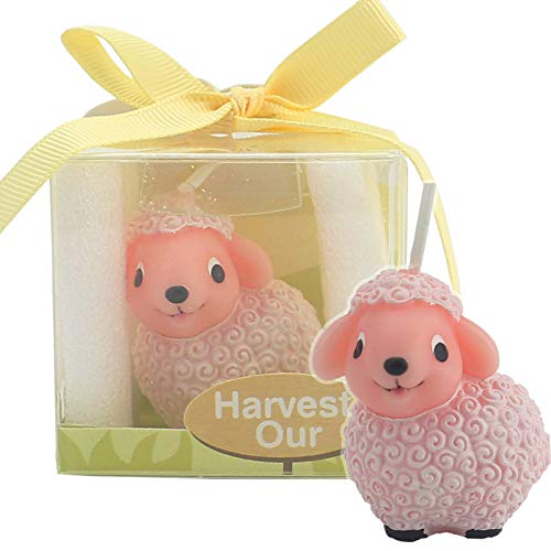 Tihood Creative Lamb Cartoon Birthday Candle, Smokeless Cake Can