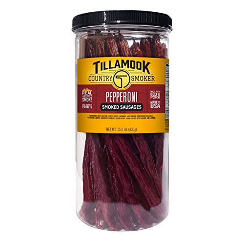 Tillamook Country Smoker Real Hardwood Smoked Sausages, Pepperon...