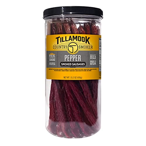 Tillamook Country Smoker Real Hardwood Smoked Sausages, Pepper, ...