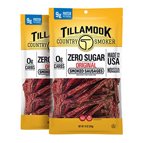 Tillamook Country Smoker Zero Sugar Original Keto Friendly Smoke...