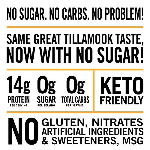Tillamook Zero Sugar Original Keto Friendly Beef Jerky 4 Pack, 8