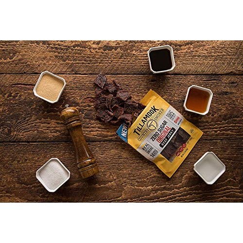 Tillamook Zero Sugar Original Keto Friendly Beef Jerky 4 Pack, 8