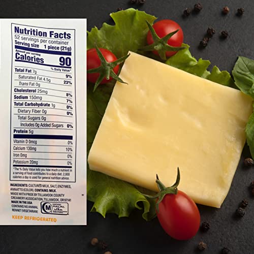 Tillamook Snack-Size Medium Cheddar Tillamoos, 39 Oz 52Count, 0