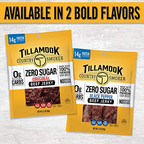 Tillamook Country Smoker Zero Sugar Original Keto Friendly Beef