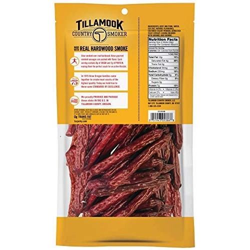 Tillamook Zero Sugar Original Keto Friendly Smoked Sausages 2 Pa