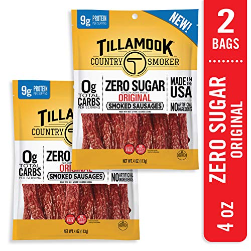 Tillamook Zero Sugar Original Keto Friendly Smoked Sausages 2 Pa