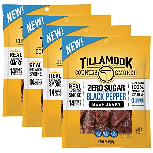 Zero Sugar Beef Jerky Black Pepper Flavor, 8.8 Ounces