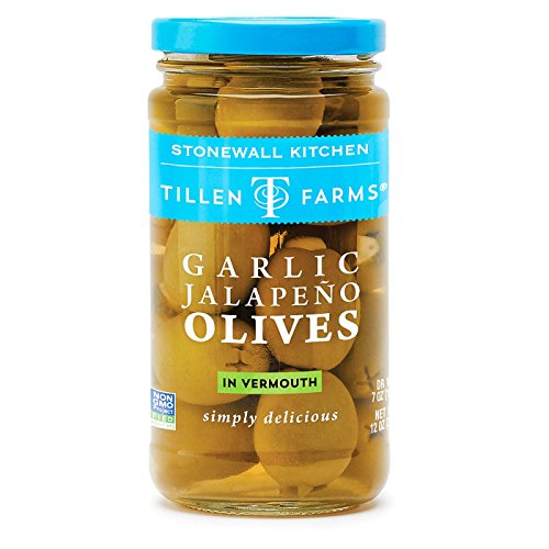 Tillen Farms Garlic Jalapeno Olives, 12 Ounces