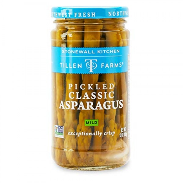 Tillen Farms Mild Pickled Asparagus, 12 Ounce Pack Of 6