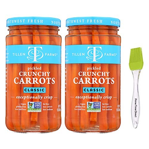 Tillen Farms Pickled Crunchy Carrots, 12 Ounce 2 Pack With Pri