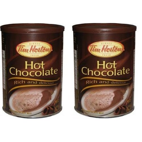 2 Cans Of Tim Hortons Hot Chocolate - Rich And Delicious 17.6Oz 2 Cans Of Tim Hortons Hot Chocolate - Rich And Delicious 17.6Oz