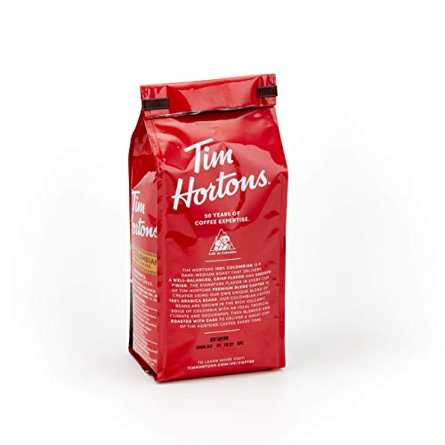 Tim Hortons Colombian, Medium-Dark Roast Ground Coffee, Made Wit