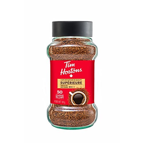 Tim Hortons Medium Roast Instant Coffee, 100% Colombian, 300G Jar