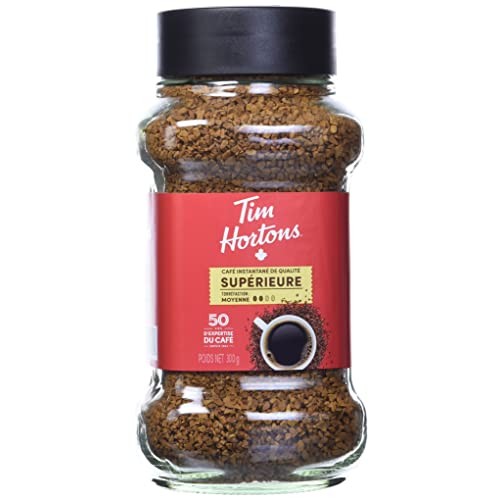 Tim Hortons Medium Roast Instant Coffee, 100% Colombian, 300G Jar