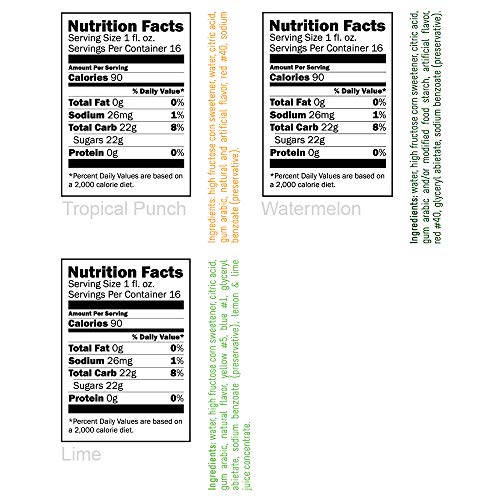 Time For Treats 3-Pack Tropical Punch, Watermelon, Lime Flavored