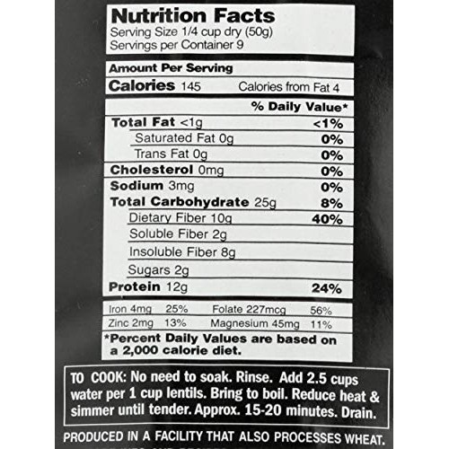 Timeless Black Beluga Lentils, 16 Oz