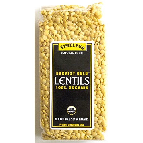 Timeless, Lentils Harvest Gold Organic, 16 Ounce
